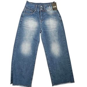 Stylewe Dime Classic Relaxed Denim Barrel Leg High Waist Jeans Medium NWT